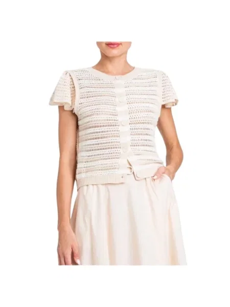 Sweter Twinset beżowy