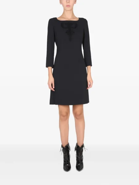 Mała mały sukienka mini Boutique Moschino garniturowa czarna