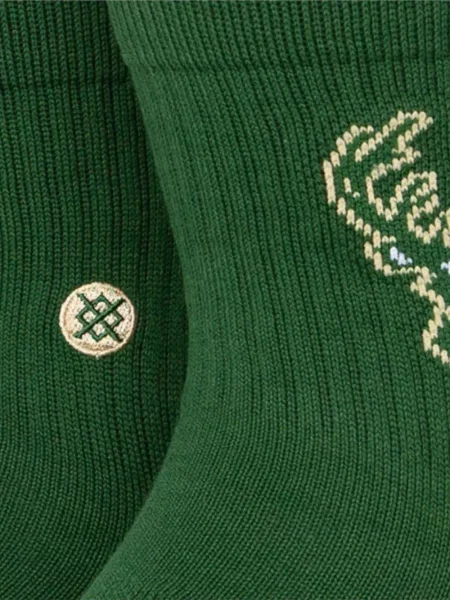 Șosete Stance cu broderie verde