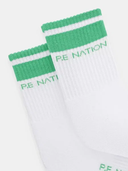 P.E Nation Ponožky Homage bílé