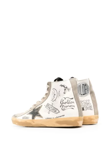 Tenisky Golden Goose Francy s potiskem bílé