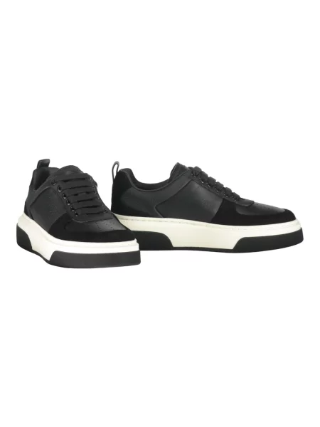 Sneakersy Ferragamo skórzane czarne