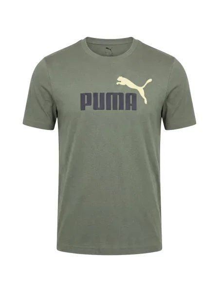 PUMA Funkčné tričko ESS No. 1 námornícka / pastelovo žltá / olivová modrá