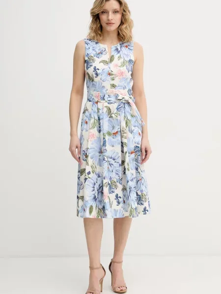 OUI rochie evazată din albastru