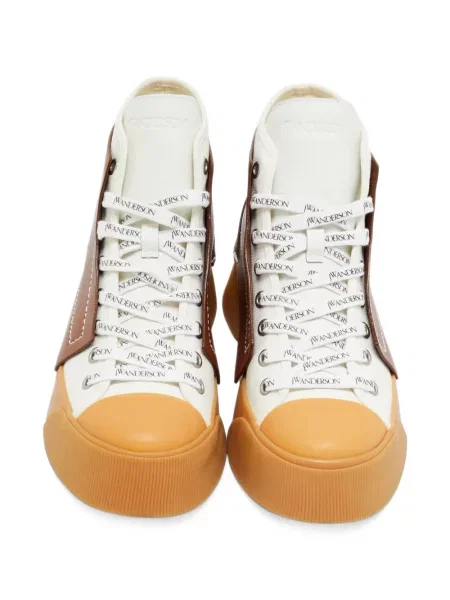 Csipkés sneaker Jw Anderson autogrammal fehér