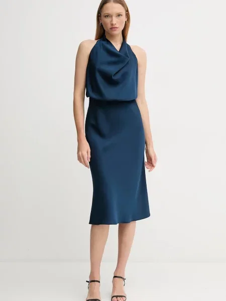 Sandro Ferrone rochie bleumarin mini mulata