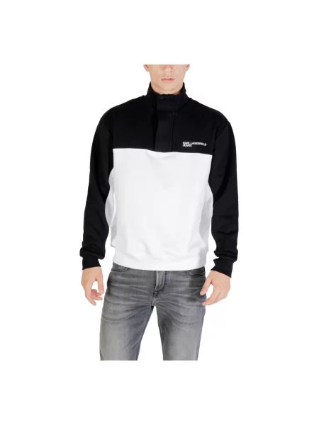 Lniana bluza z kapturem Karl Lagerfeld z kapturem