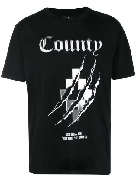 Tricou County Of Milan cu imagine negru
