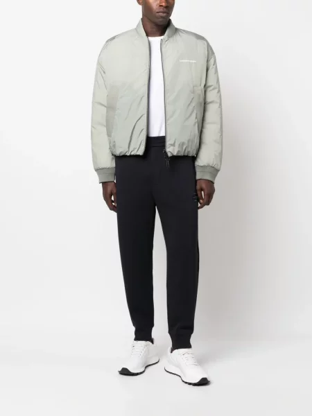 Siuvinėtos bėgimas tempti kelnės Emporio Armani mėlyna