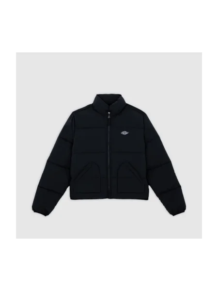 DICKIES Prechodná bunda Summerdale / biela čierna