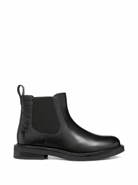 Cizme scurte Geox din piele negru
