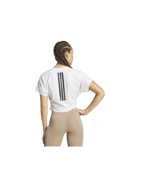 Scurt tricou Adidas cu mâneci scurte alb