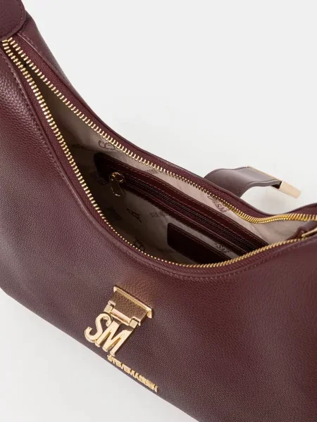 Кожаная сумка хобо Steve Madden