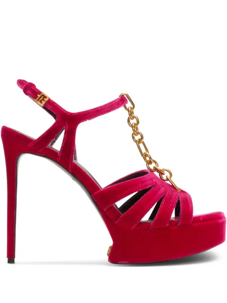 Sandale Balmain cu vârf deschis roz