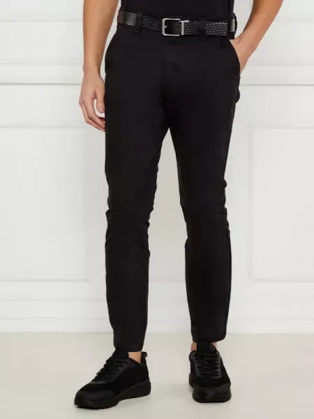 Tommy Jeans Pantaloni chino Austin negru