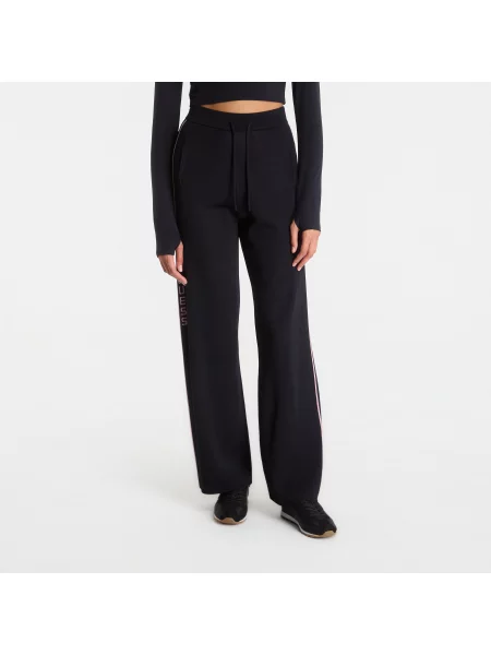 Панталони GUESS Meissa Straight Pant Sweater Jet Black L черно