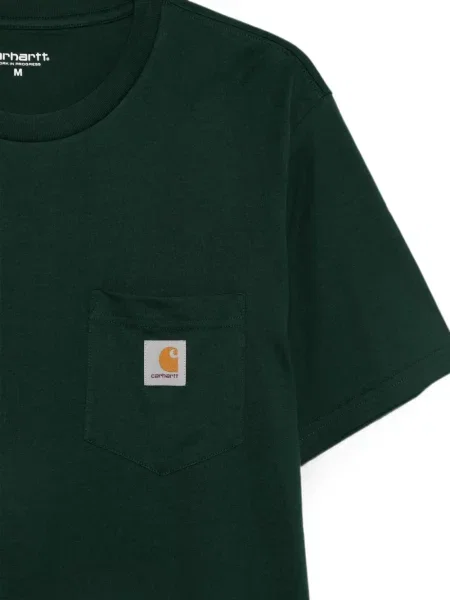 Tricou Carhartt Wip cu autograf verde