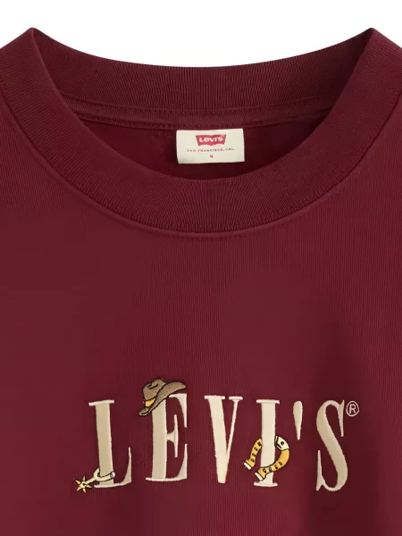 Hanorac Levi's® cu broderie albastru