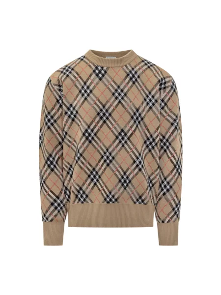 Sweter Burberry wełniany beżowy
