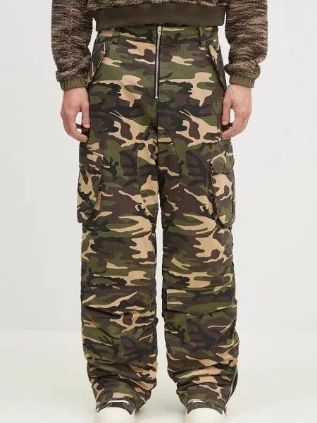 Dvostrane hlače Andersson Bell Reversible Padded Camouflage Cargo Pants zelena