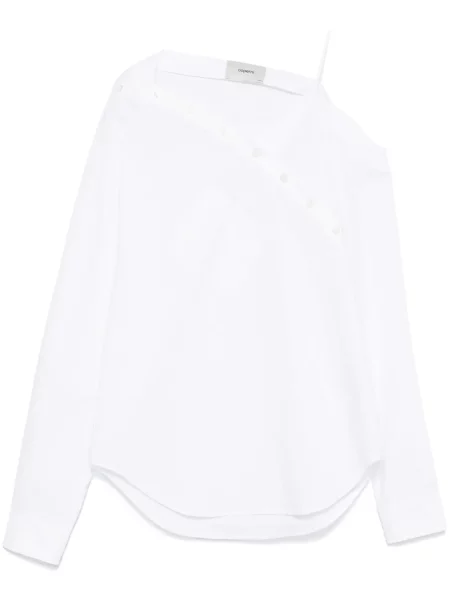 Cămașă Coperni cu motiv cu inimi alb