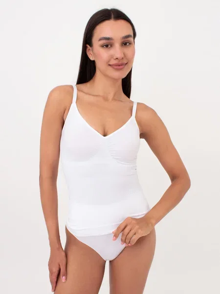 Майка Giulia из микрофибры белая