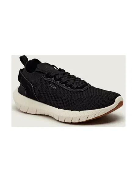 BOSS BLACK Sneakers BOSS-MOTION_Slon_kns | piele întoarsă negru