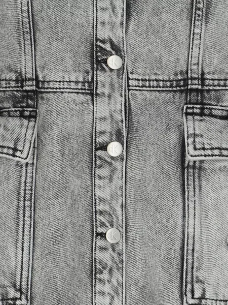 Sukienka jeansowa dziecięca Calvin Klein szara