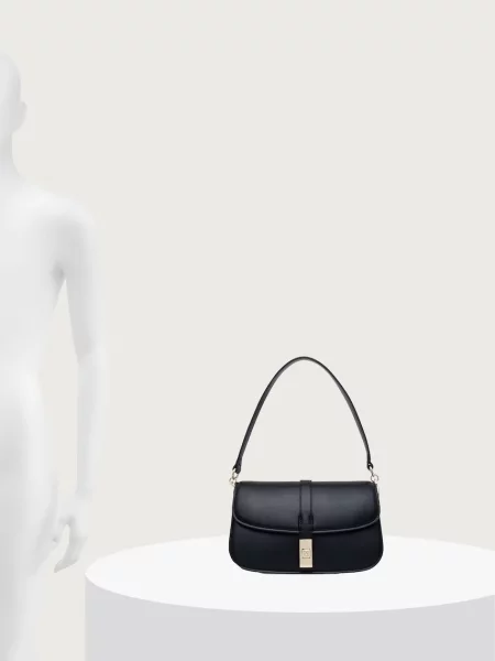 Tommy Hilfiger чанта crossbody дамска от имитация на кожа черно