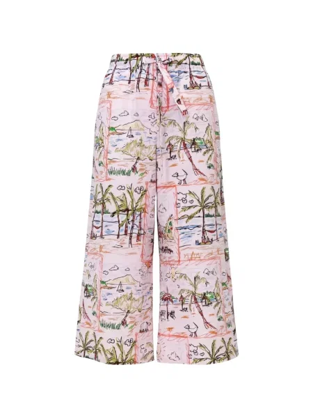 Pantaloni Odeeh cu imagine roz