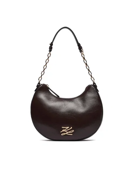 Pisemska torbica Karl Lagerfeld K/Autograph rjava