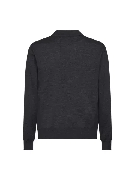Lniana koszulka polo Valentino szara