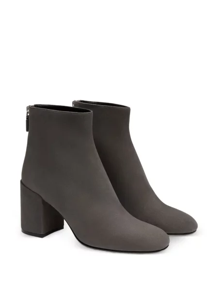 Cizme scurte Stuart Weitzman din piele de căprioară gri