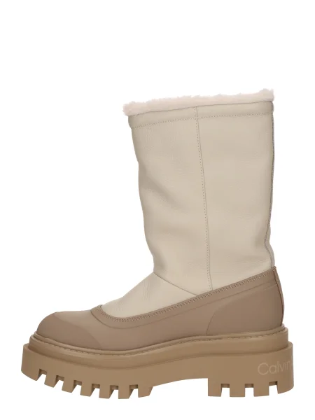 Čizme za snijeg Calvin Klein Jeans Flatform Chelsea Boot Padded Bež smeđa