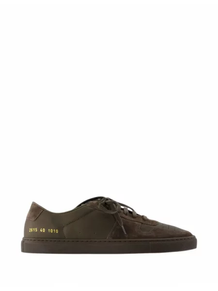 Sneakerși Common Projects din piele maro