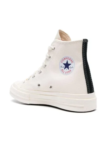 Sneakersy Comme Des Garcons Play na platformie beżowe