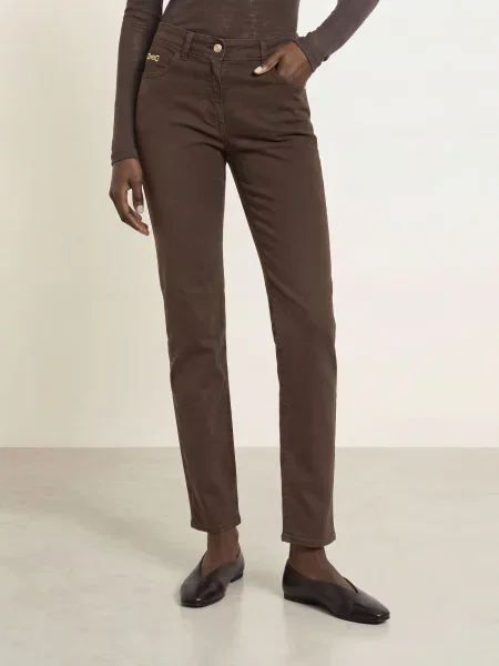 Pamela Henson Skinny Džíny Phcarly tb tobacco braun