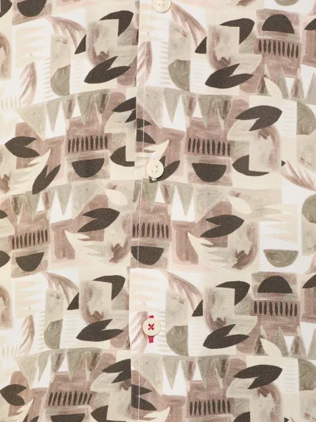 Joop! Jeans Košile Do Letoviska Hanes Střih Regular Fit hnědá / krémová černá