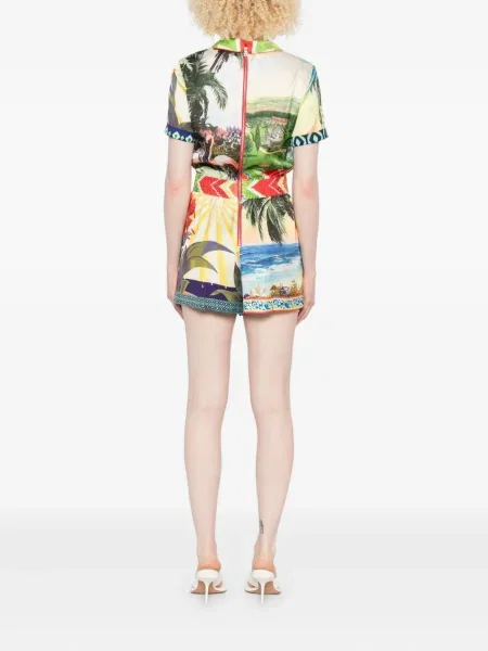Overál Alice + Olivia nyomtatás zöld