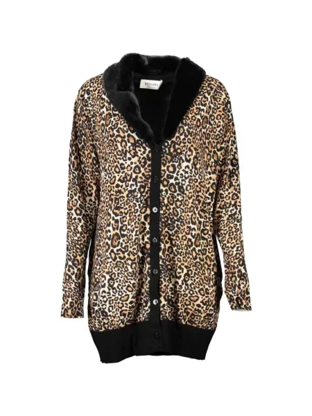 Gulerat fular Blugirl cu imagine cu model leopard
