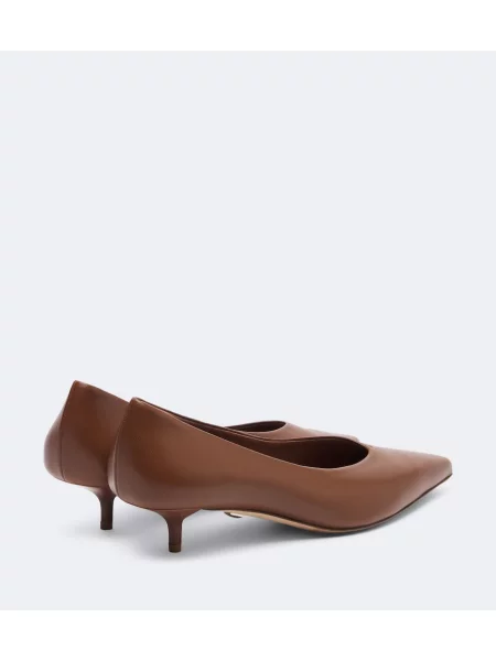 Pantofi cu toc Max Mara din piele maro