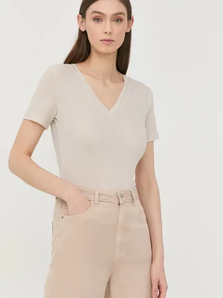 Тениска Morgan бежово