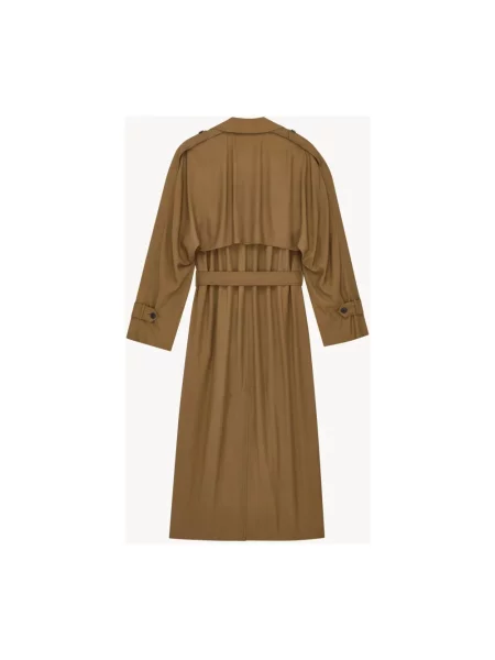 Trencz Saint Laurent z twillu beżowy