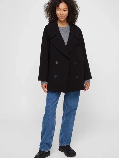 Вовняне пальто Prpy чорне