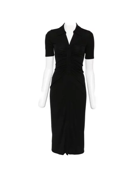 Rochie Dvf Diane Von Furstenberg cu volane negru