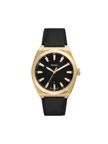 Fossil Zegarek Czarny żółty