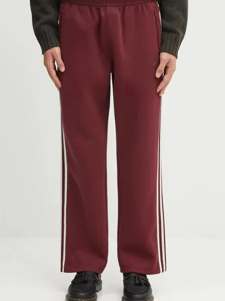 Adidas Originals pantaloni de trening Prem Track Pants cu imprimeu bordo