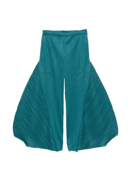 Hlače Pleats Please Issey Miyake plava