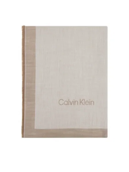Calvin Klein Šatka kapučíno / mokka béžová