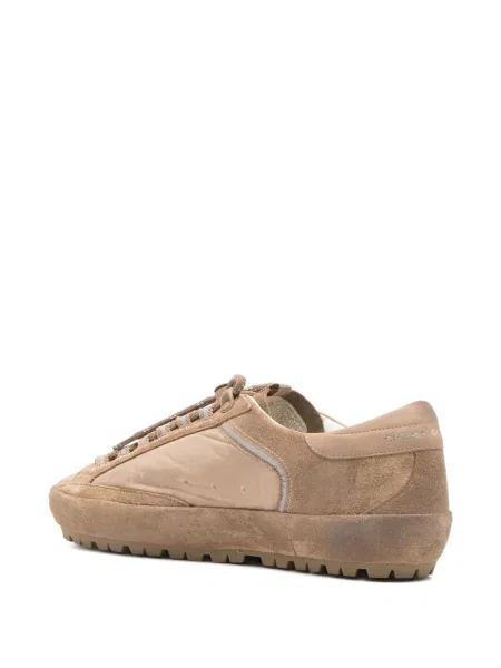 Sneakerși Golden Goose din piele de căprioară auriu